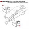 Брызговики передние (под оригинал) (комплект- 2 шт.) Honda Accord 2008-... (08P08-TL0-600 / DE08P08600P2)