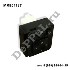Переключатель регулировки зеркала Mitsubishi Pajero/Montero III (00-06) | MR951187 | DE117MR