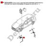 Датчик регулировки дорожного просвета в сборе передний правый (R) Audi A8 (11...) (4H0941286G / DEA4H09)