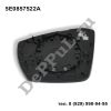 Зеркальный элемент с подогревом правый (R) Skoda Octavia (13-20) (5E0857522A / DEA50522)
