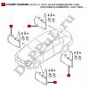 Брызговики Mazda-3 (BK) (hatchback) (комплект - 4 шт.) 2003 - ... (BP4K-51-840A / DEBP1840AM3)