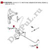 Форсунка омывателя фары левая (L) Audi A8 (11-13) (4H0955101A / DEFP058)