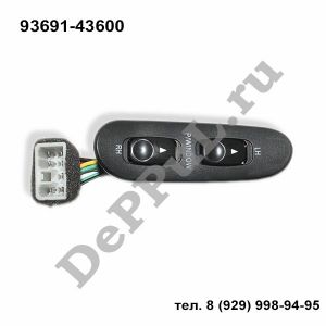 Кнопка стеклоподъемника Hyundai H-100 (93-04) | 93691-43600 | DEKK107