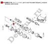 Шрус внутренний левый (L) Nissan Murano (Z50) (04-08) (39711-CC40A / DERC110)